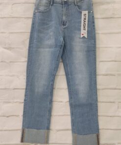 Vaquero straight claro dobla