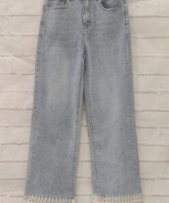 Vaquero culotte puntilla bajo