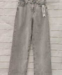 Vaquero gris claro wideleg