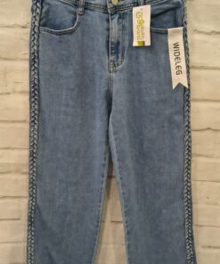 Vaquero wideleg trenzado