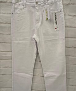 Vaquero straight blanco