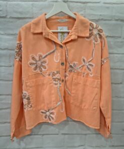 Chaqueta denim decorada