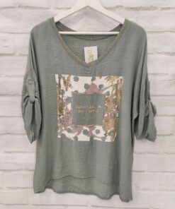 Camiseta cuello escarchado sunshine