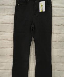 Vaquero chica negro recto