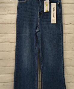 Vaquero oscuro extra long chica