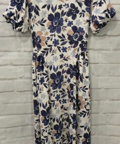 Vestido estampado lazo espalda