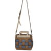 Bolso doble cruzado para chica en combinación bicolor y monocolor, con asas cortas, cremallera central y asa larga desmontable