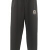Pantalón jogger negro monocolor de chico, corte recto, cintura elástica con cordón y cuentas decorativas, bolsillos con creM¿