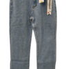 Pantalón vaquero de chica corte recto azul lavado, denim resistente, cinco bolsillos, tiro medio y acabado limpio sin dobladí