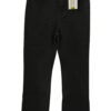 Pantalón vaquero negro de chica, corte recto, tejido denim con bolsillos clásicos, cremallera oculta y remaches metálicos, do