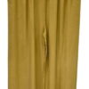 Pantalón largo holgado de verano para chica en color mostaza, tejido 100% viscosa ligero y suave, cintura elástica con cordón