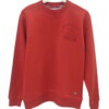 Sudadera de chico en color rojo con cuello redondo, corte regular y estampado en el pecho Scooter Club Rider Life en tono a y