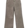 Pantalón vaquero pata de gallo de pierna ancha para chica, estampado en tonos gris y negro, algodón con elastano, cinco bols​