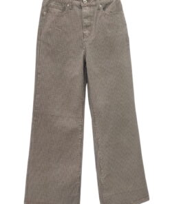 Pantalón vaquero pata de gallo de pierna ancha para chica, estampado en tonos gris y negro, algodón con elastano, cinco bols​