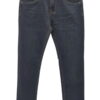 Pantalón vaquero de chico en azul oscuro, corte estrecho slim, tejido denim con elastano, cinco bolsillos, costuras en hilo a