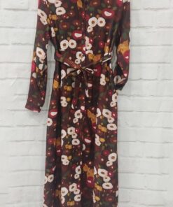 Vestido camisero estampado otoñal