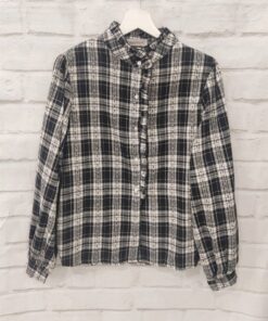 Blusa bicolor cuadros