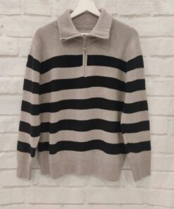 Jersey cuello vuelta de rayas