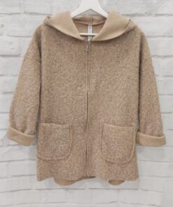 Chaquetón nudo con bolsillos