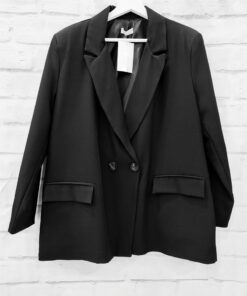 Blazer negra oversize