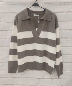 Jersey rayas cuello polo