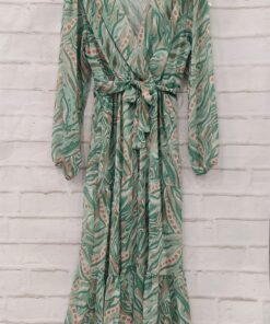 Vestido midi gasa estampado