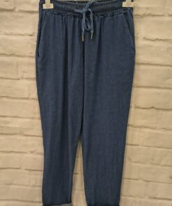 Pantalon flojo denim fino