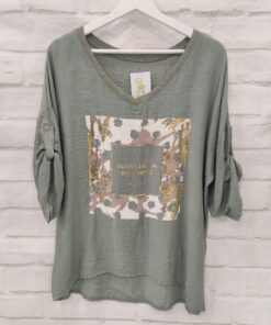 Camiseta cuello escarchado sunshine