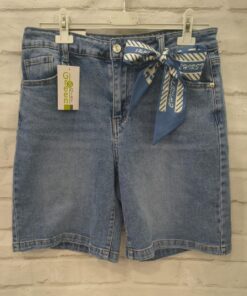 Bermuda vaquera chica lazo