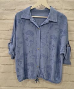 Camisa bordada cachemir unicolor