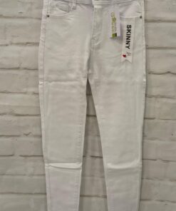 Vaquero blanco pitillo chica