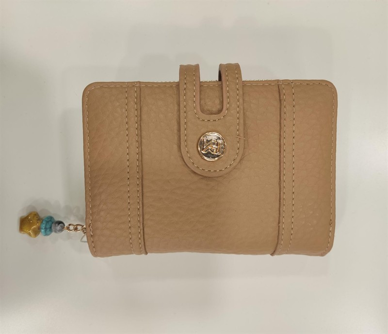 Cartera monocolor relieve