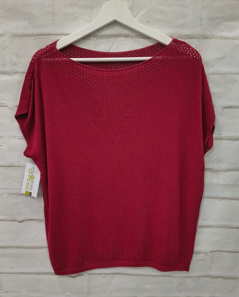 Camiseta punto fino monocolor