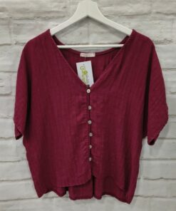 Camisa ancha rayas finas