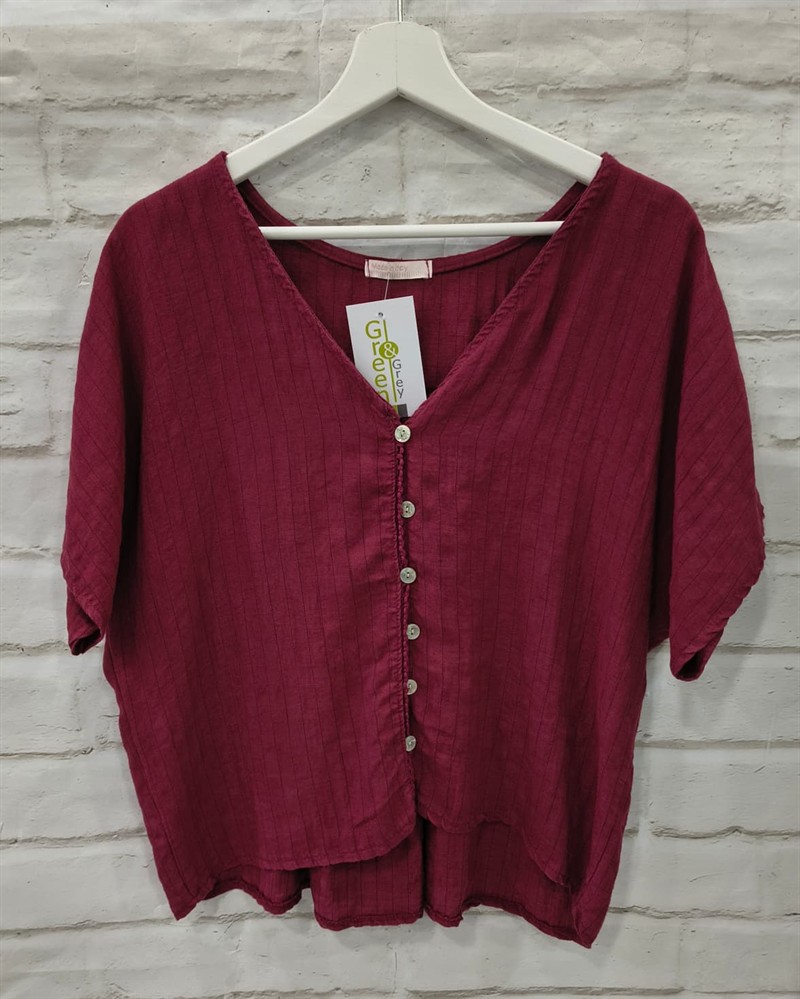 Camisa ancha rayas finas