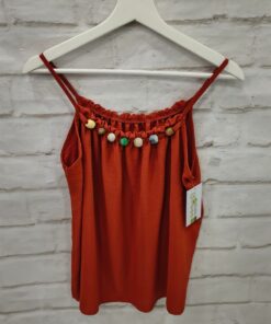 Top asitas con abalorios