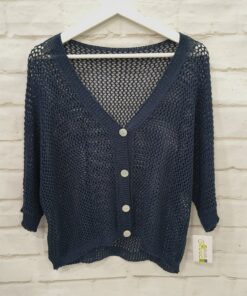 Chaqueta de verano crochet red
