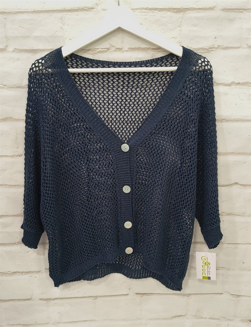 Chaqueta de verano crochet red