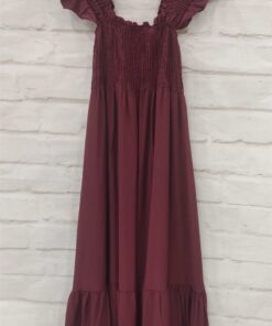 Vestido largo con elástico