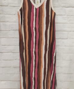 Vestido pinceladas multicolor