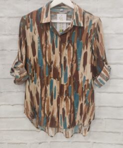 Camisa manga larga pinceladas
