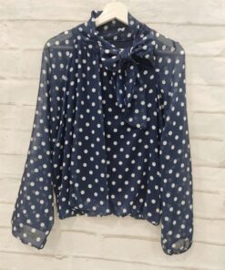 Blusa bombacha lunares con lazo