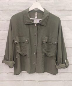 Camisa manga larga con bolsillos
