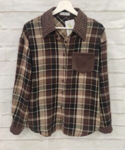 Sobrecamisa cuadros con tachas