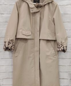 Gabardina forro animal print