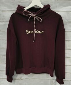 Sudadera con capucha bonjour