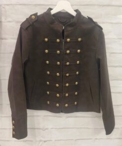 Chaqueta polipiel botones