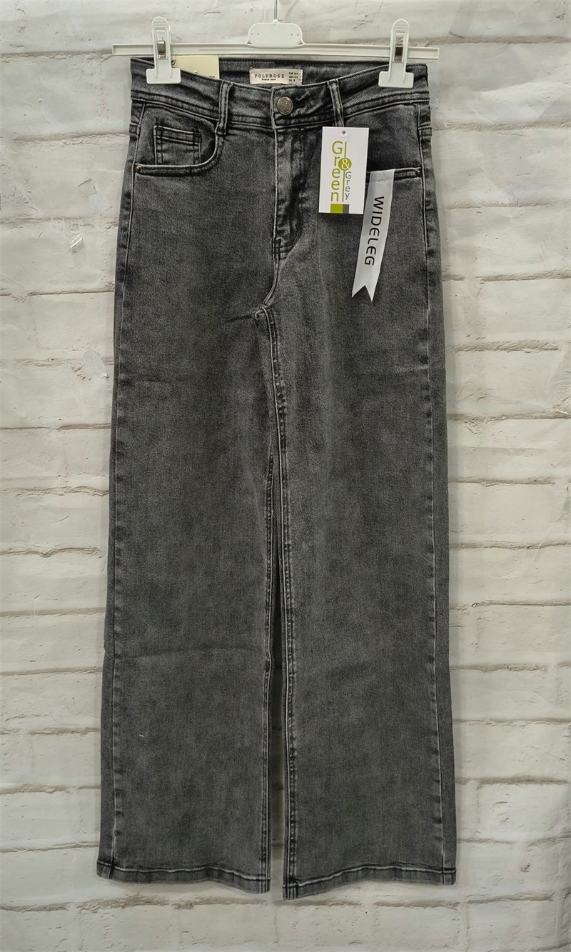 Vaquero gris wide leg