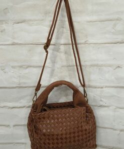 Bolso pequeño trenzado bimateria