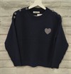 Jersey corazón y botones vichy